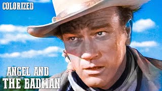 Angel and the Badman | COLORIZED | Western Movie in Full Length | John Wayne