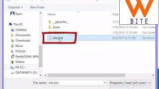 Associate Python Files with IDLE