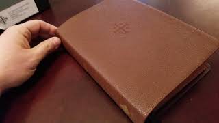 Schuyler KJV Reference Bible (Westminster) in Mahogany Natural Grain Goatskin - Review