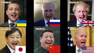 WW3 Leaders sing witch doctor