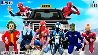 SUPERHERO's Story || Bros SpiderMan vs Super CAR Taxi ( Comedy by Team Power Ranger TV)