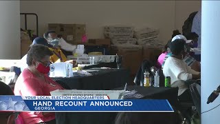 Georgia audit to trigger hand recount of presidential vote