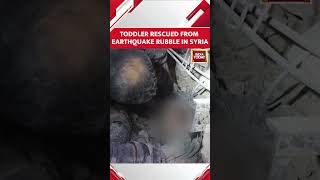 Toddler Rescued From Earthquake Rubble In Syria By 'White Helmets',Syria's Civil Defence Volunteers