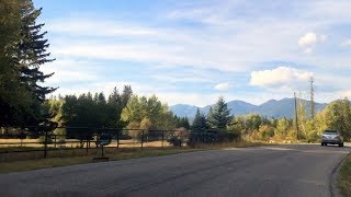 Driving from Columbia Falls to Whitefish Montana