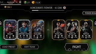 Sorcerer's Tower 41 Battles + Rewards ☠️ Mortal Kombat Mobile Gameplay