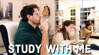 REAL TIME STUDY WITH ME (no music): 2 hour Pomodoro session (background noise) | KharmaMedic