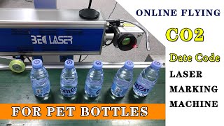 Online Flying CO2 Laser Printer/Marking Machine for PET Bottle EXP MFG Date Code -Operation Guidance