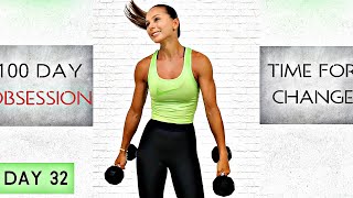 METABOLIC STRENGTH WORKOUT CHALLENGE // full body | 100 DAY OBSESSION Day 32