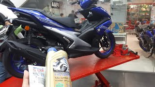 1ST SERVICE YAMAHA NVX 155 GUNA ROCK OIL