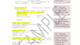How to Read your Minnesota Criminal History