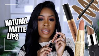 THE EVERYDAY MATTE LIP FOR DARK SKIN | NATURAL NUDE MATTE LIPSTICKS + LINERS | Andrea Renee