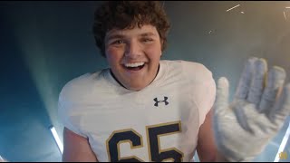 Offensive Lineman Sullivan Absher Signs with Notre Dame | NSD 2023 | Notre Dame Football