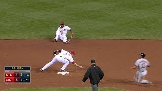 Phillips, Cozart combine for great forceout