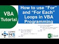 Mastering Loops in VBA: How to use For Loop & For Each Loop | Excel VBA | Learn in 5 Minutes