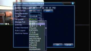 2MT 6000 Series DVR - General Settings: Changing date, time, and video format