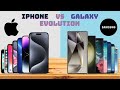 Apple iPhone vs Samsung Galaxy S Series Evolution With REALISTIC 3D Models!