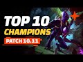 Top 10 Champions - Teamfight Tactics Patch 10.11 Guide