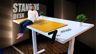 BEST BUDGET Manual Height Adjustable Desk | Standing Desk from Jin Office 2024.