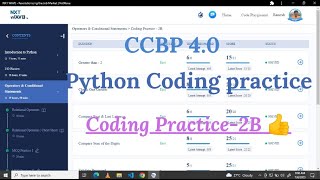 Python coding Practice - 2B | NXT Wave | #nxtwave #ccbpacademy #coding #ccbpintensive #python #ccbp