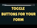 How To Create Animation CSS Toggle Buttons Form Using HTMLL | CSS