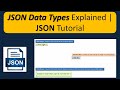 JSON Data Types Explained | JSON Tutorial