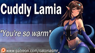 ASMR | Cute Lamia Coils You for Warmth Cozy Cuddles Strangers to More