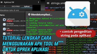 TUTOARIAL USES APKTOOL M FOR AN ANDROID APP MODIFY