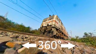 360 Video of WAP-7 Nandan Kanan Express: VR Indian Railways