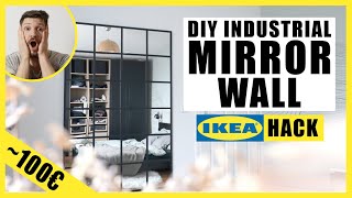 DIY INDUSTRIAL MIRROR | WALL MIRROR IKEA HACK 2020 *LOWBUDGET*