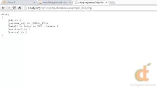 PHP Databases 2 - Lesson 4 - Output Data