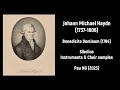 [Sheet music] Johann Michael Haydn (1737-1806) - Benedicite Dominum (1784)