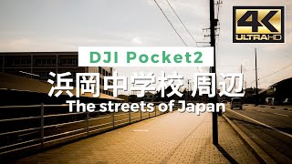 【4K】The streets of Japan - 浜岡中学校周辺 Walking Video From Japan / VLOG / DJI Pocket 2