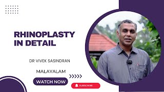 Rhinoplasty Explained in Detail | Dr Vivek Sasindran | Malayalam