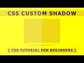 Html Css Custom Shadow - Css Hover Effects - Pure Css Tutorial For Beginners
