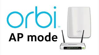 Orbi AP mode with my modem router with wifi.