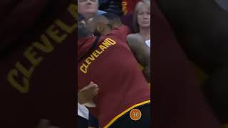 Kevin Love headlock LeBron for dunking on him