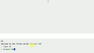 How to draw square using Logo programming language