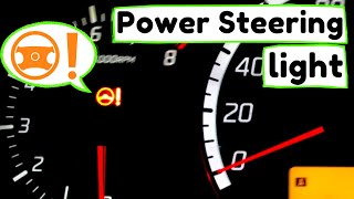 Power Steering Light ON Explained: How to fix? What to do? EPS Electronic Power Steering⛔Repair