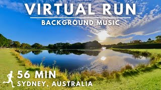 Virtual Running Video For Treadmill With Music in #Sydney | 56 MIN