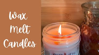 Wax melt candles with Dollar Tree containers