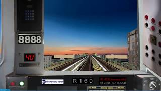 OpenBVE: Special! R160B Siemens N Train. Astoria to Bay 50 St. via Astoria Exp \u0026 West End (8/2/17)