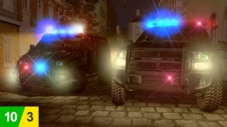 Police car catches the thief who wants to steal super headlights! part -3