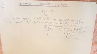 Newton Raphson method (example 2)