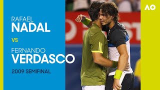 Rafael Nadal vs Fernando Verdasco in a five-set thriller! | Australian Open 2009 Semifinal