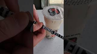 Roasted Chestnut Milk Tea with Bubble #shorts #chestnut #bubble #tea