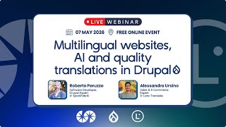 Webinar: Multilingual websites, AI and quality translations in Drupal