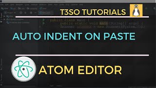 How to Enable auto indent on paste in Atom Editor