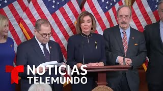 Rueda de prensa de Nancy Pelosi tras la votación para iniciar el juicio político contra Trump