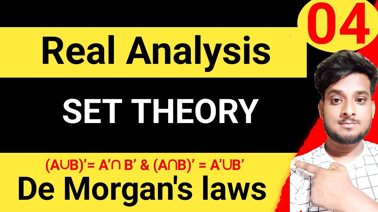 SET THEORY | De Morgan's Laws | (A⋂B)’ = A’⋃B’ | (A∪B)’= A’∩ B’|# ...