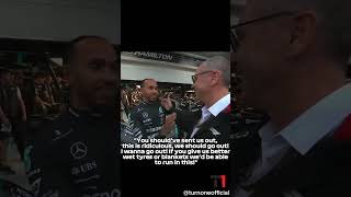 Lewis Hamilton interrupted Stefano Domenicali’s interview #f1 #fia #formula1